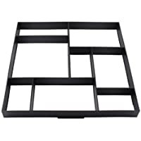 Molde de Hormigón Negro- Molde de Alta Calidad para Pavimentos- de Plástico para Césped Escaleras- 50 x 50 x 4-5 cm